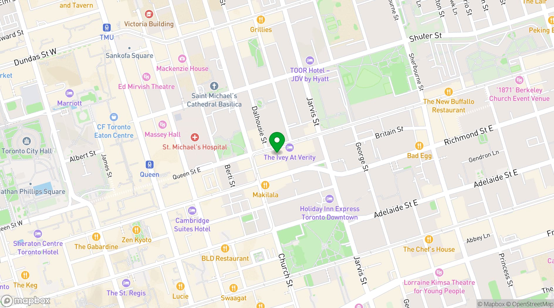 Map showing The Carbon Bar