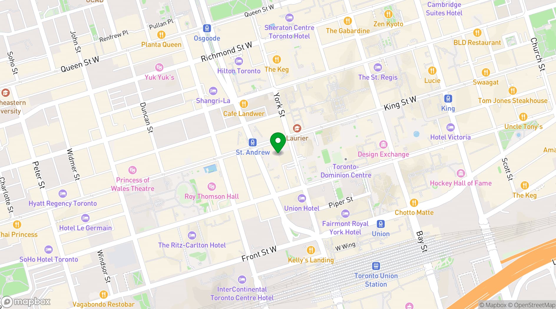 Map showing Modus Ristorante