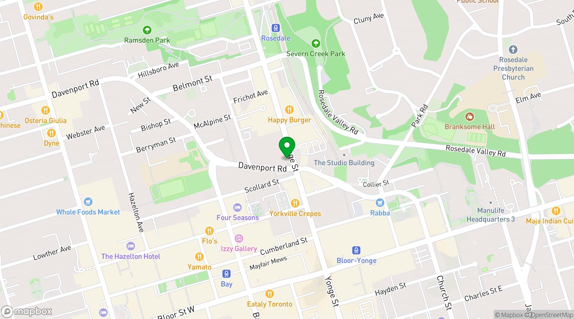 Map showing The Concert Hall - Eatertainment