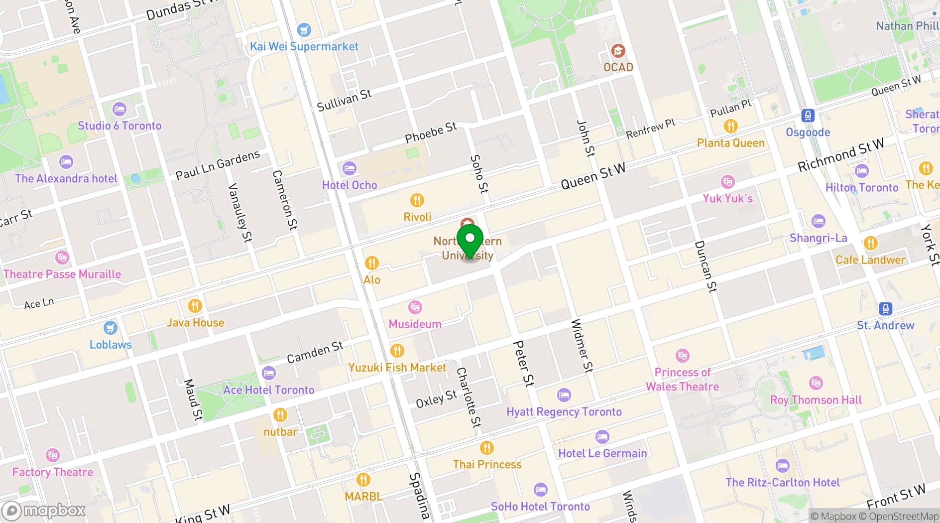 Map showing Ricarda's