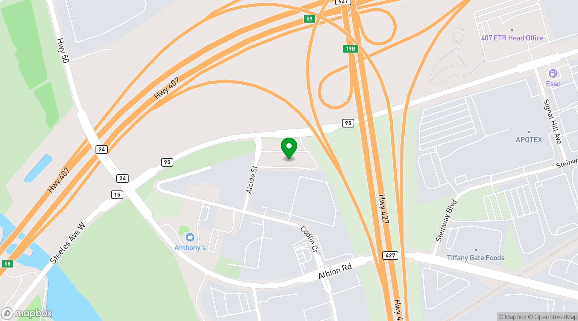 Map showing Lounge On Fifty