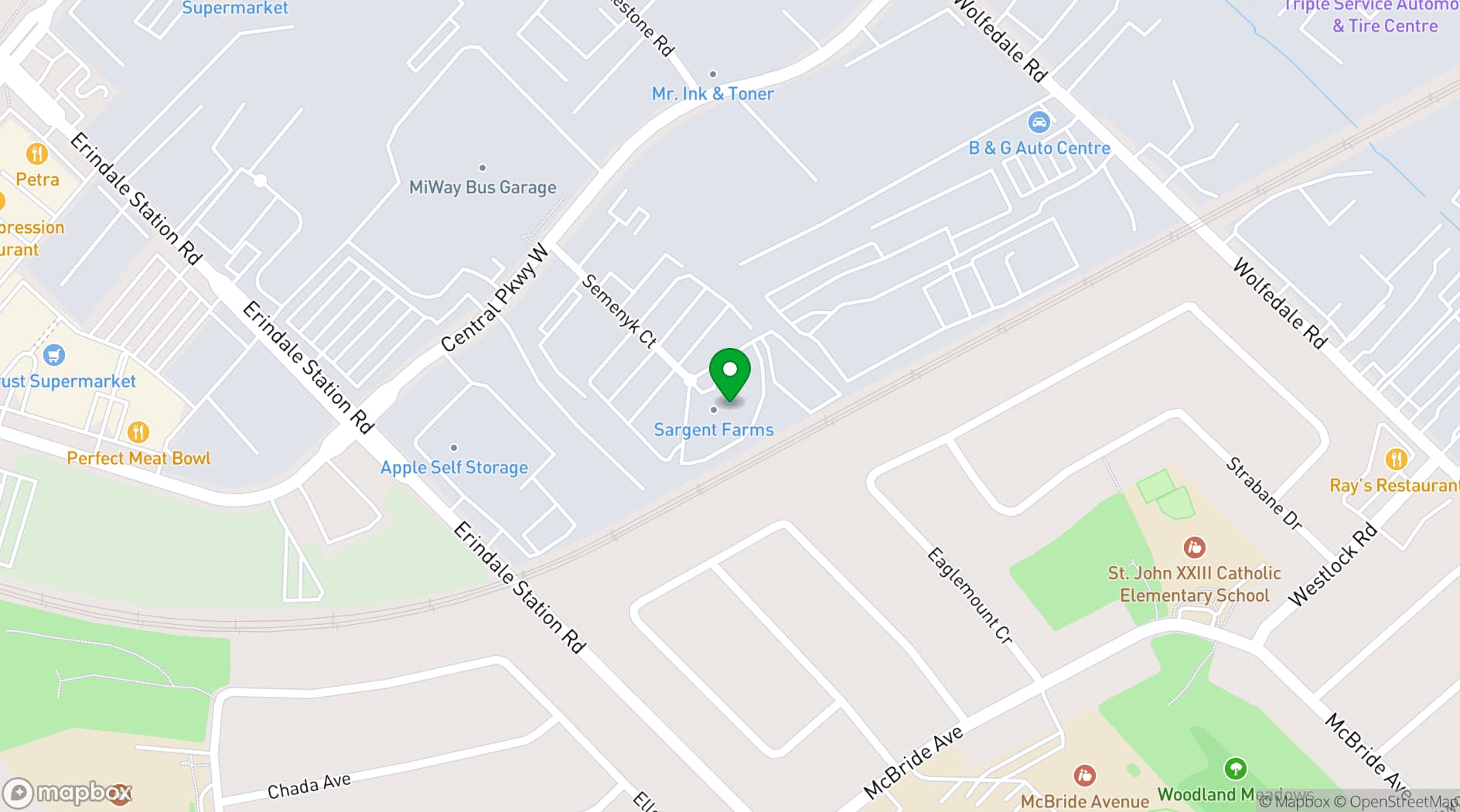 Map showing Palacio Event Centre