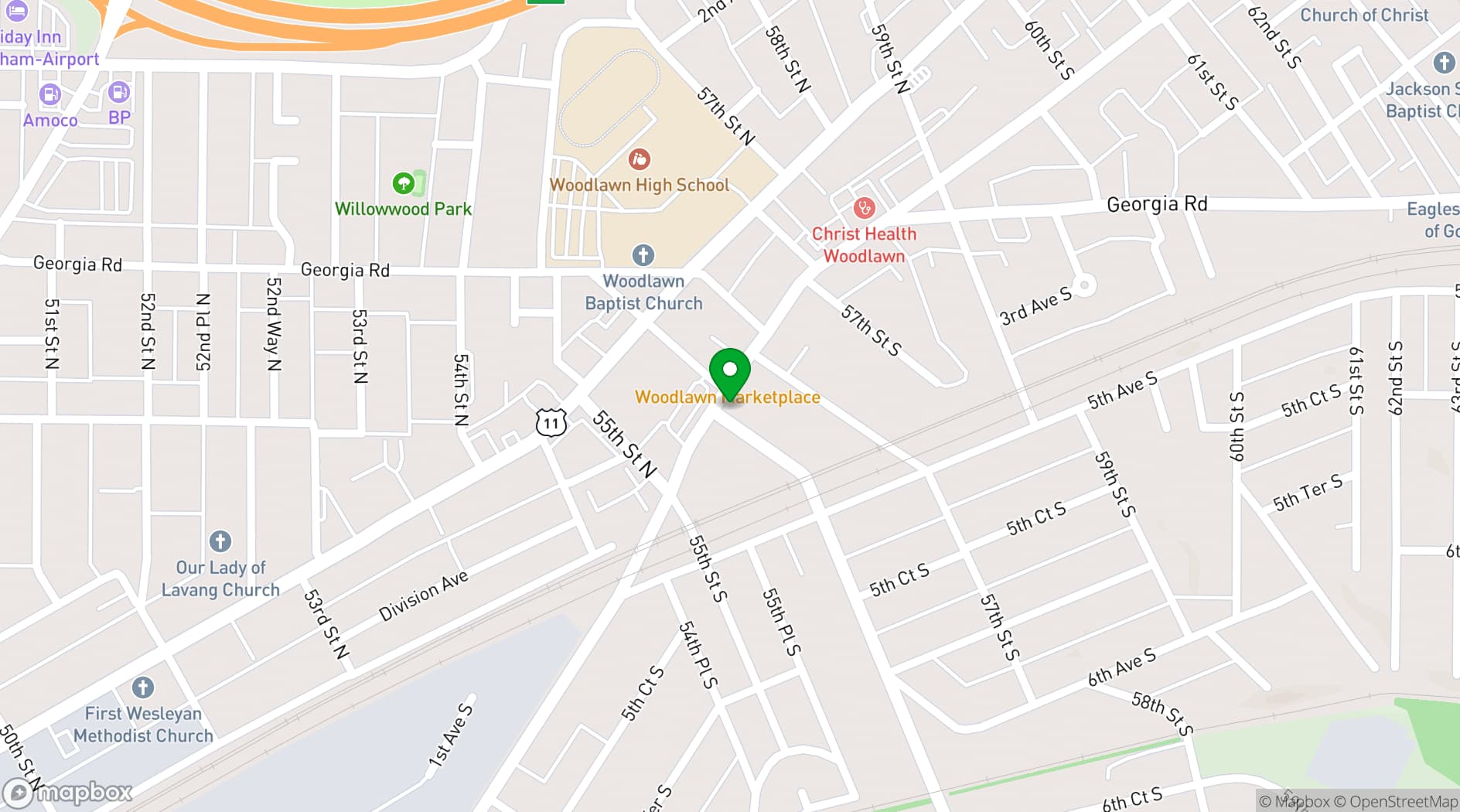 Map showing POLARIS BHM
