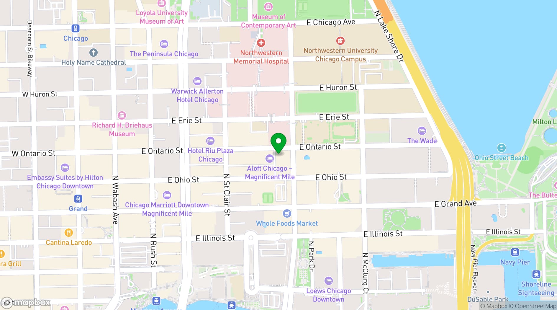 Map showing Chez Event Venue