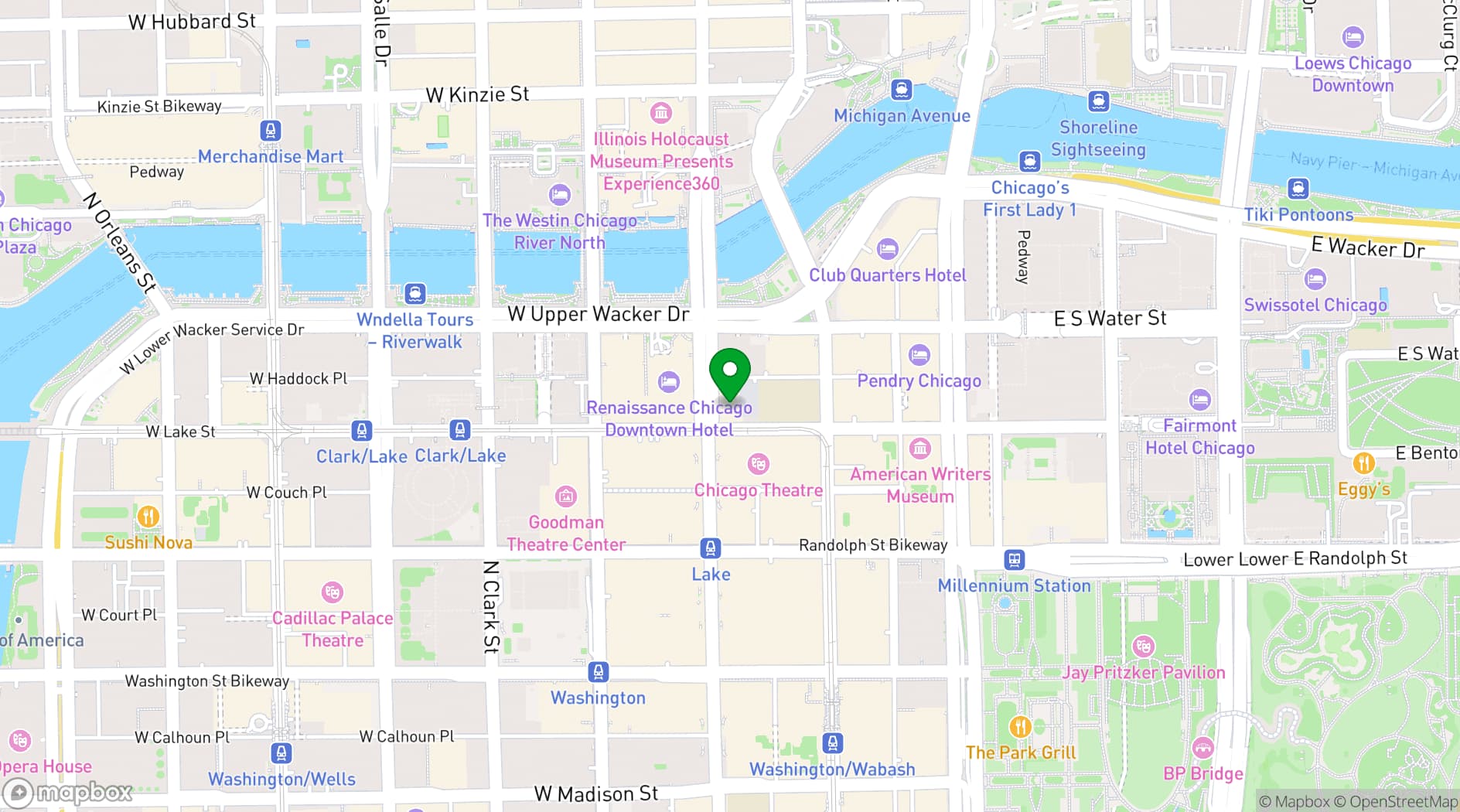 Map showing theWit Hotel