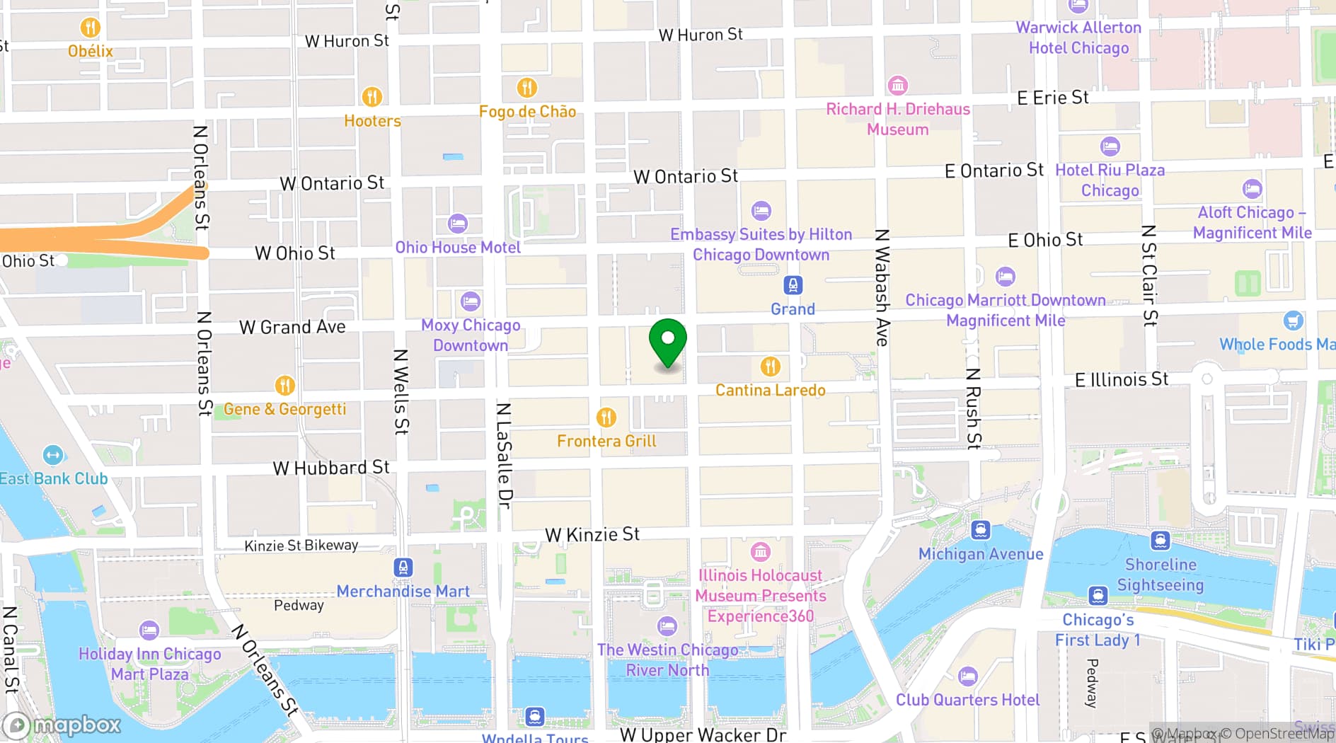 Map showing RPM Italian Chicago
