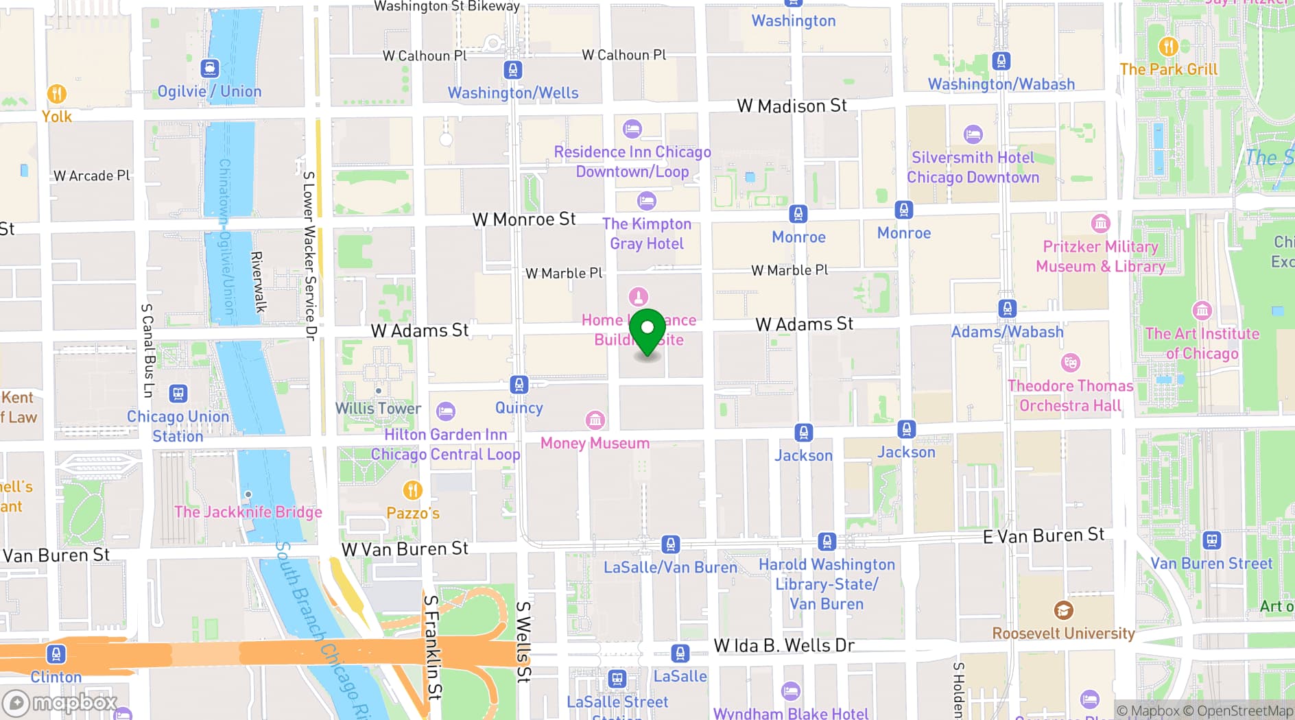 Map showing The Rookery