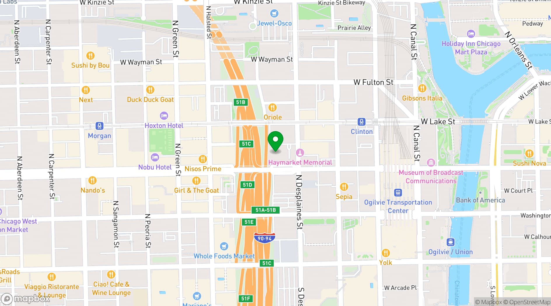 Map showing Catalyst Ranch