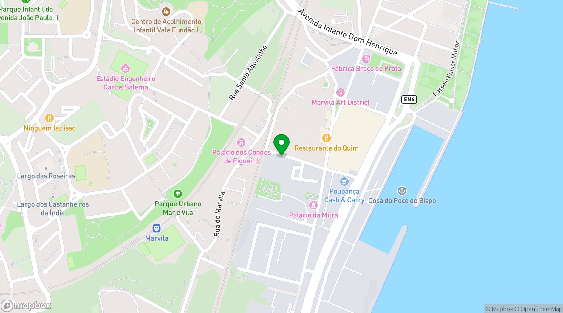 Map showing Loft Marvila