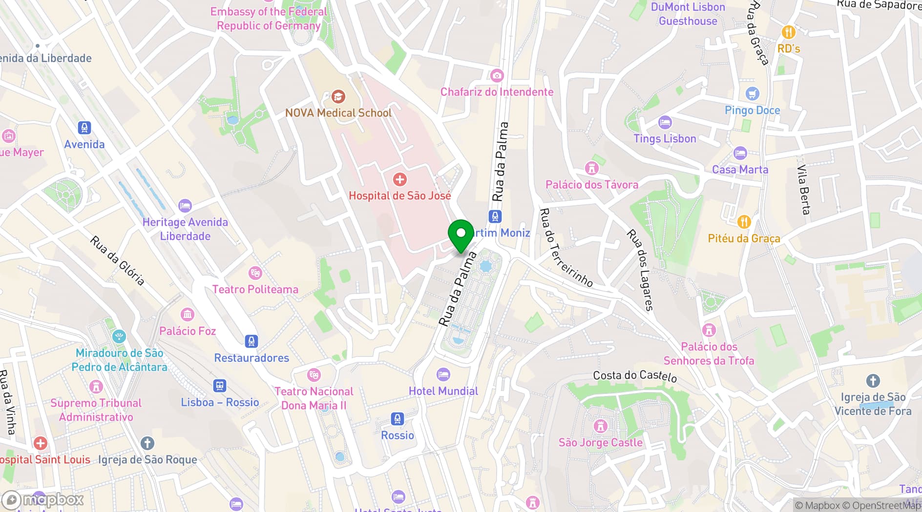 Map showing TOPO Martim Moniz
