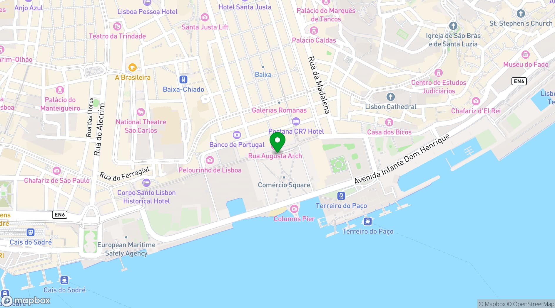 Map showing Patio Da Galé