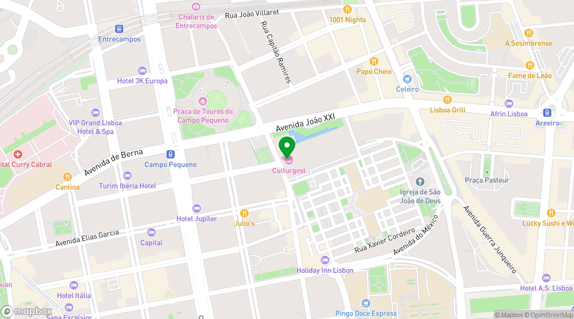Map showing Culturgest