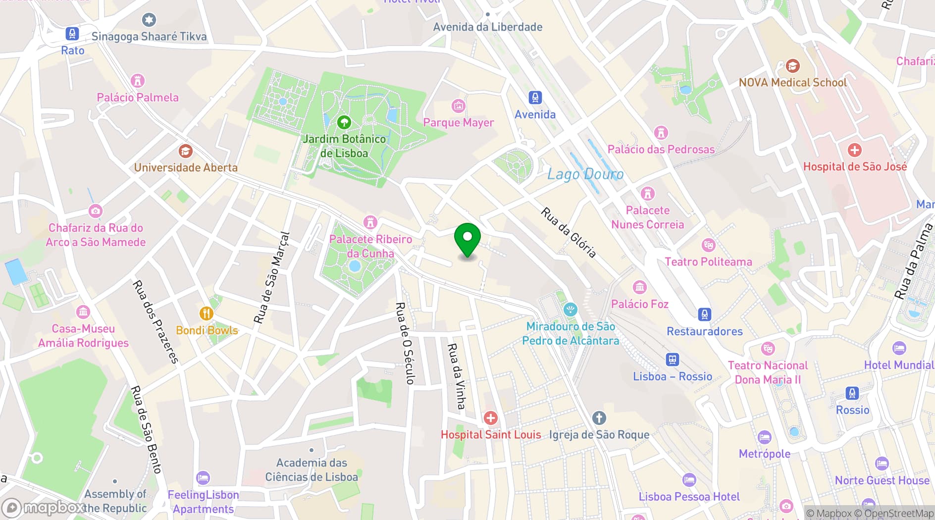 Map showing Memmo Príncipe Real