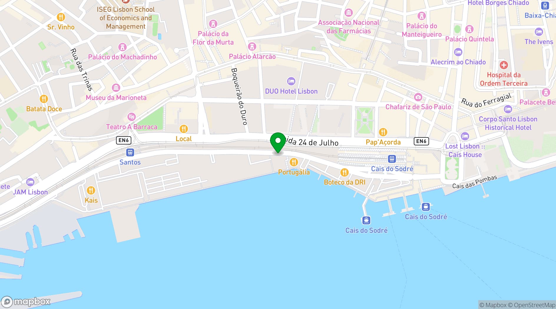 Map showing Lust in Rio