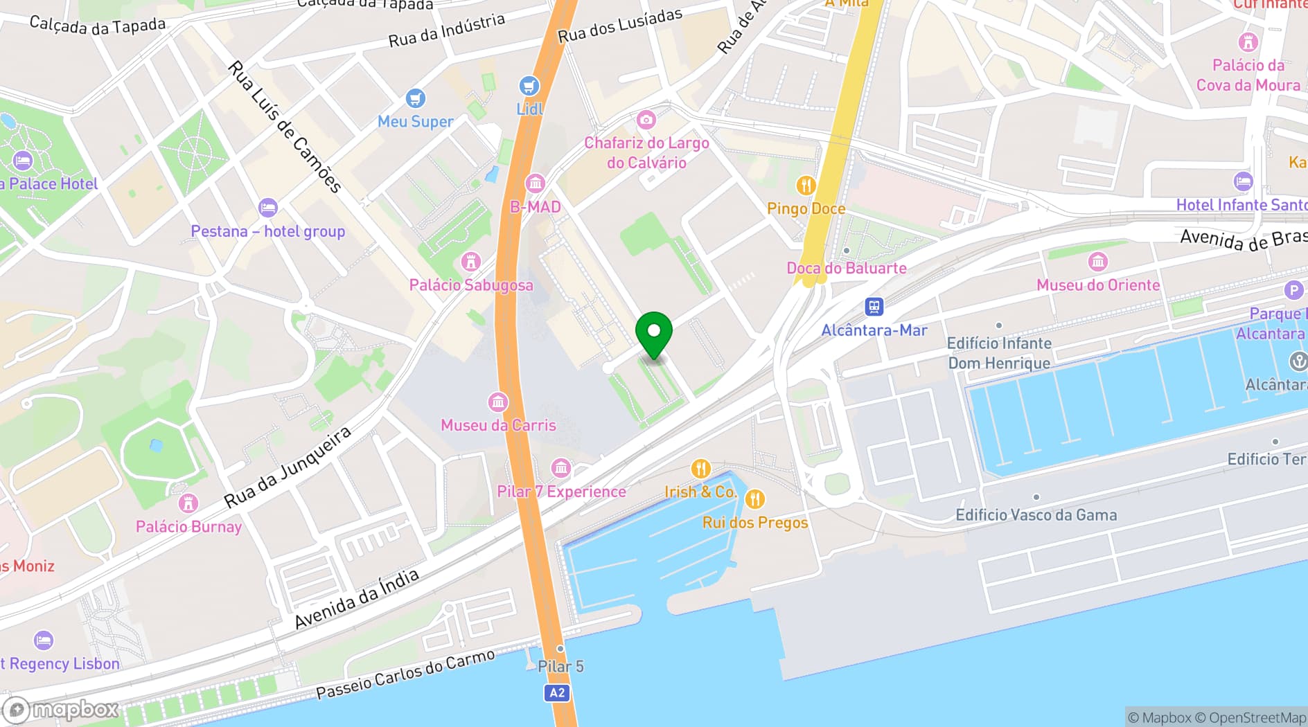 Map showing Taberna 1300