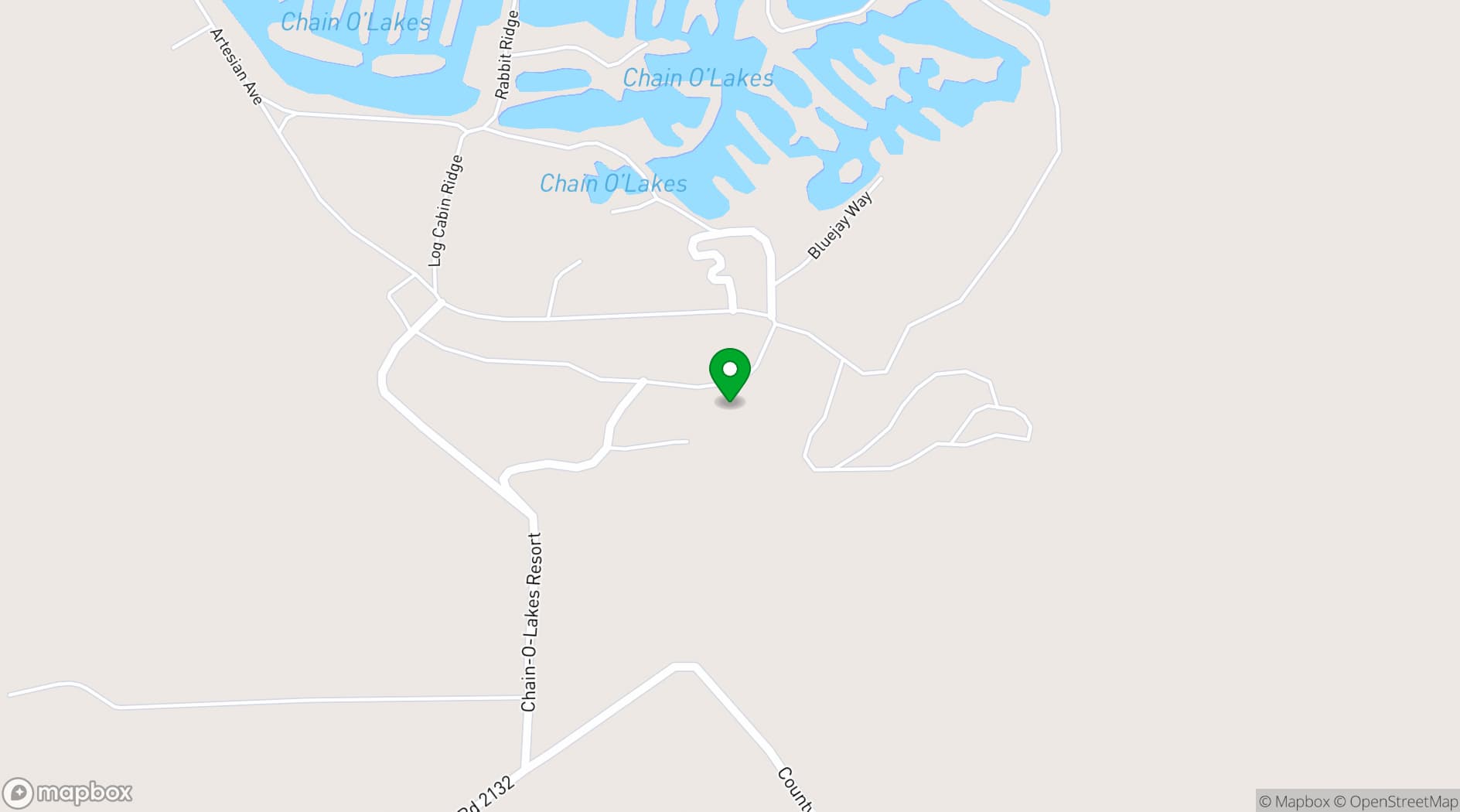 Map showing The Retreat at Artesian Lakes