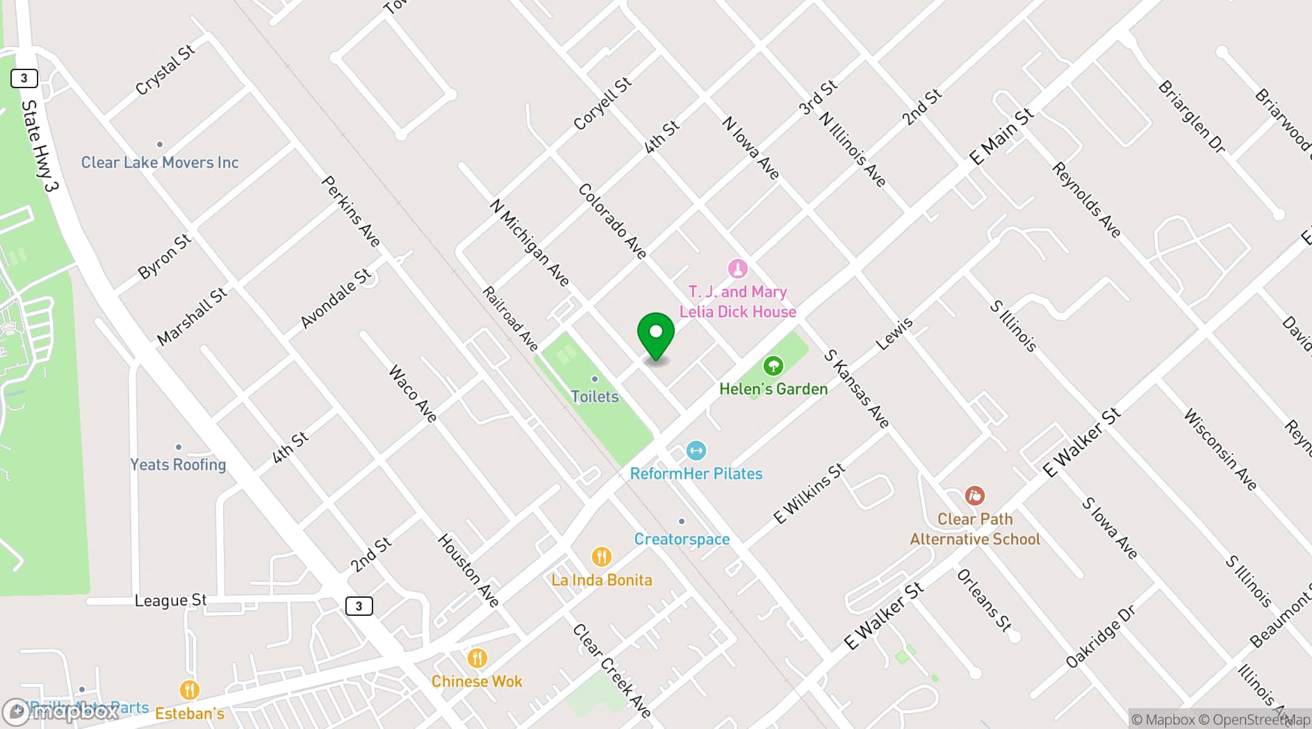 Map showing Butler’s Courtyard
