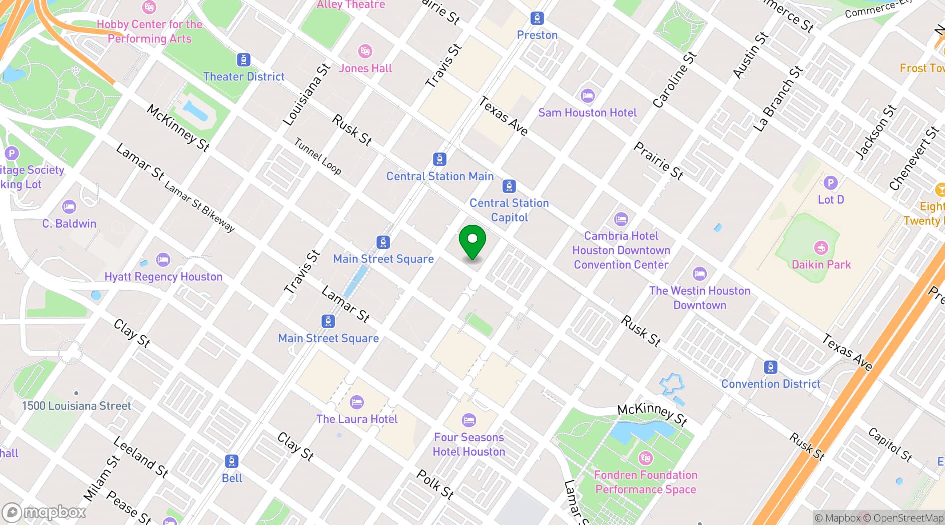 Map showing Zutro 23 Rooftop