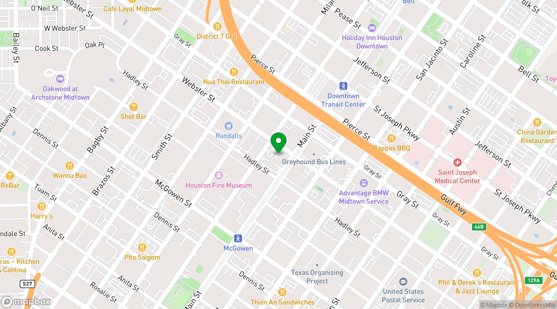 Map showing Pour Behavior