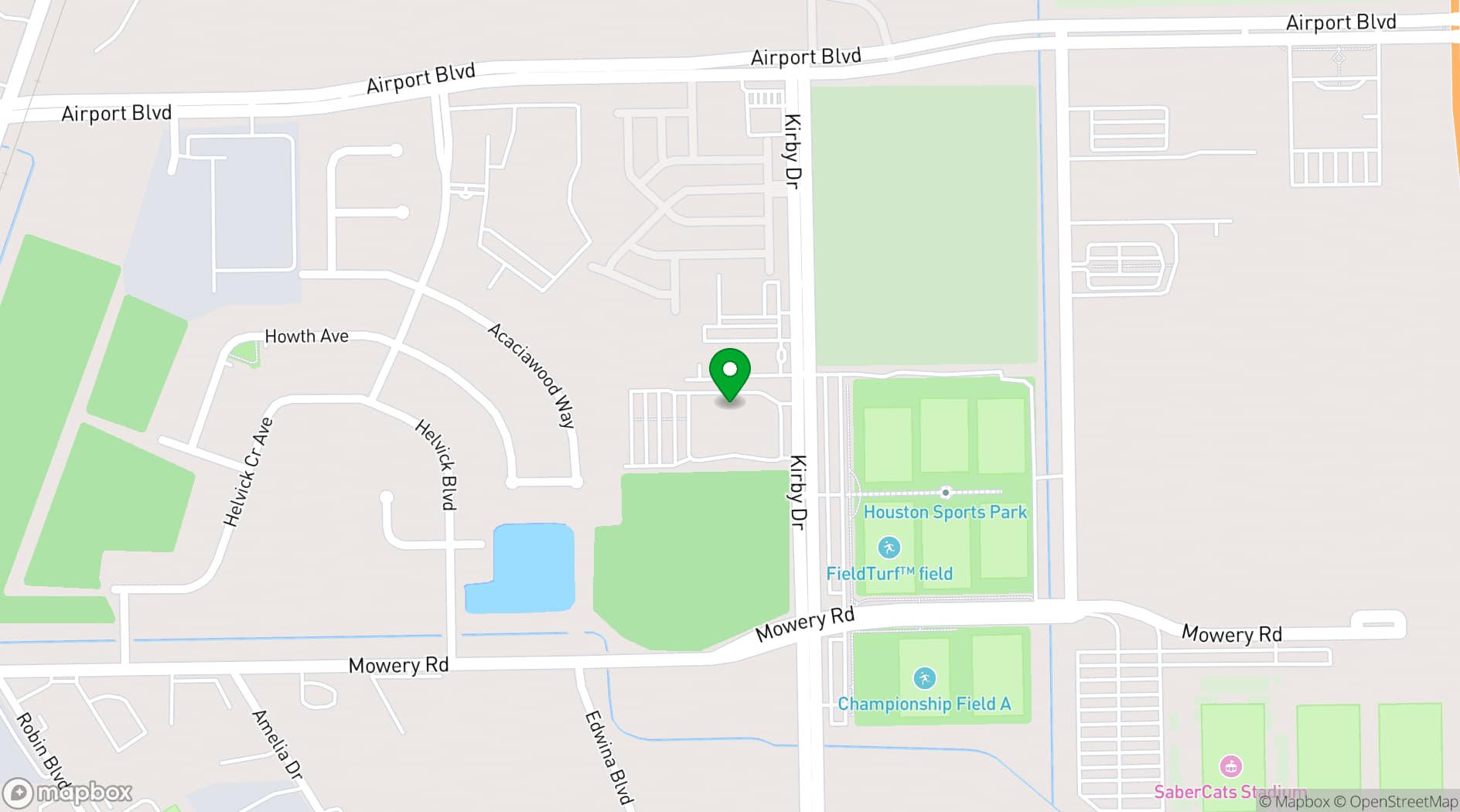 Map showing Citadel Houston