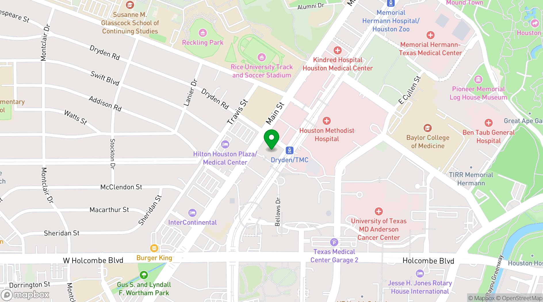 Map showing Terrace 54