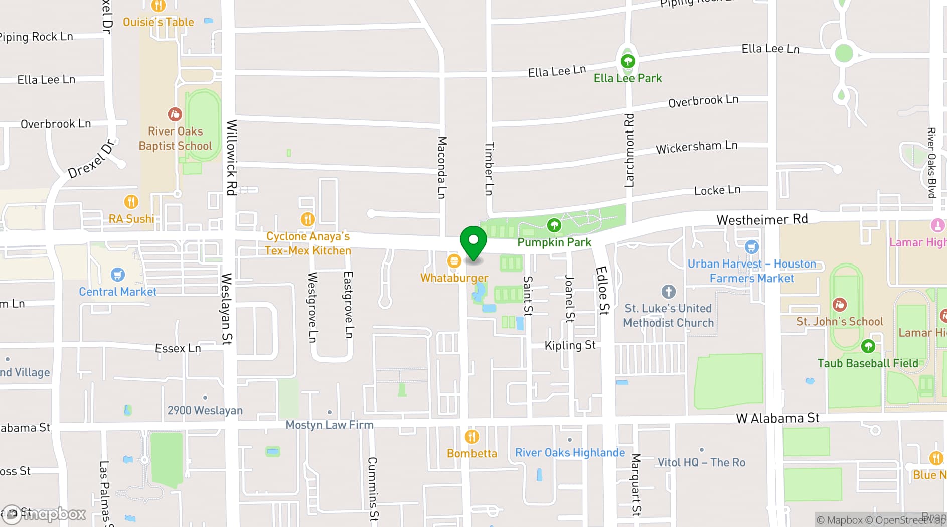 Map showing The Briar Club