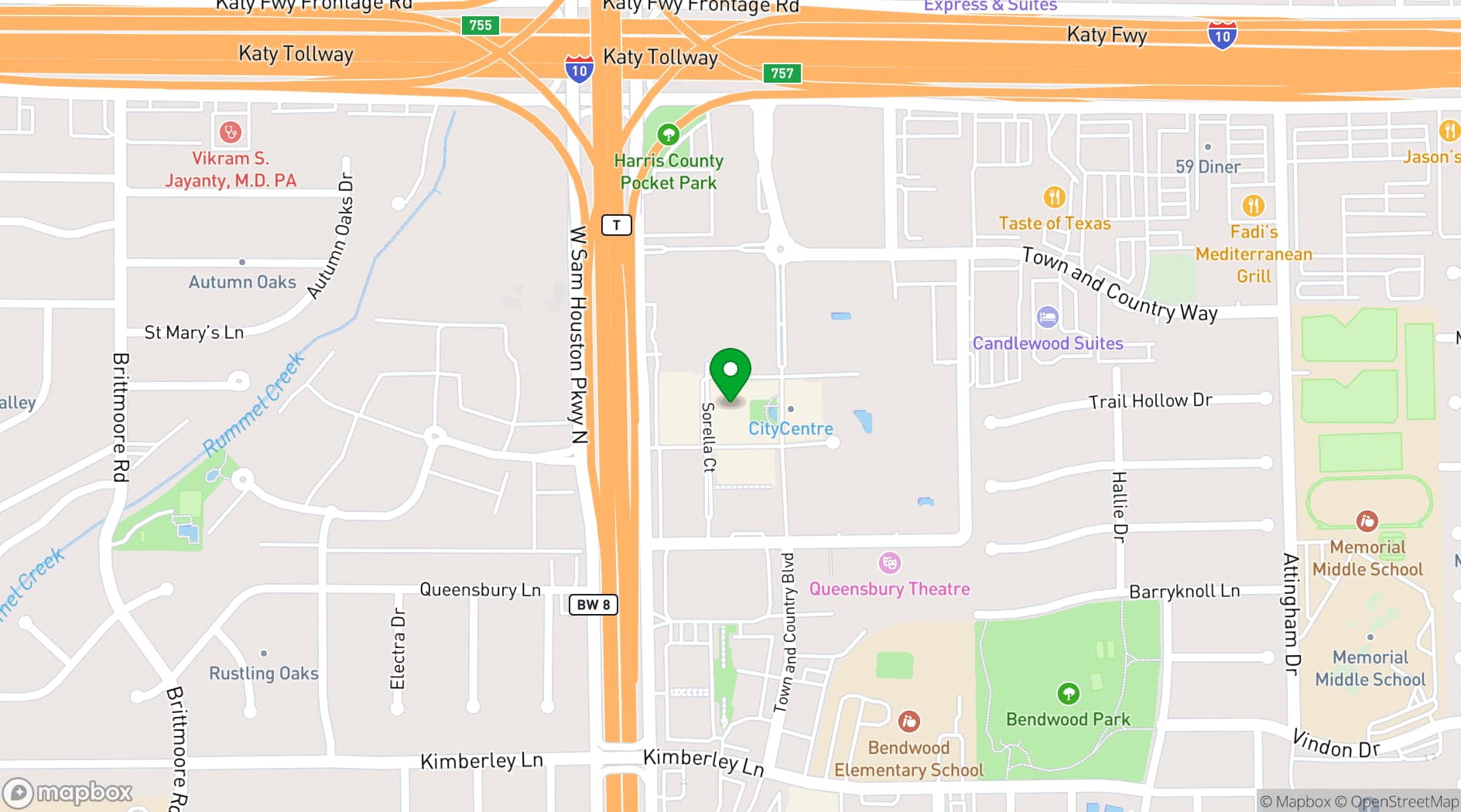 Map showing The Moran Meeting & Event Center