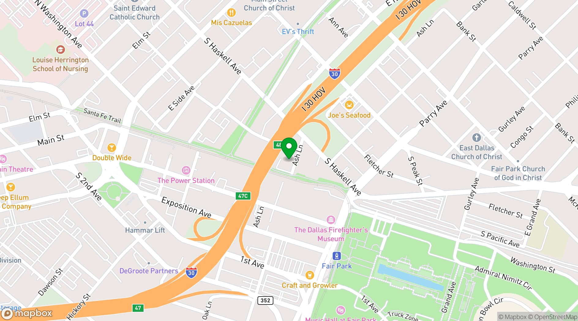Map showing Blind Butcher