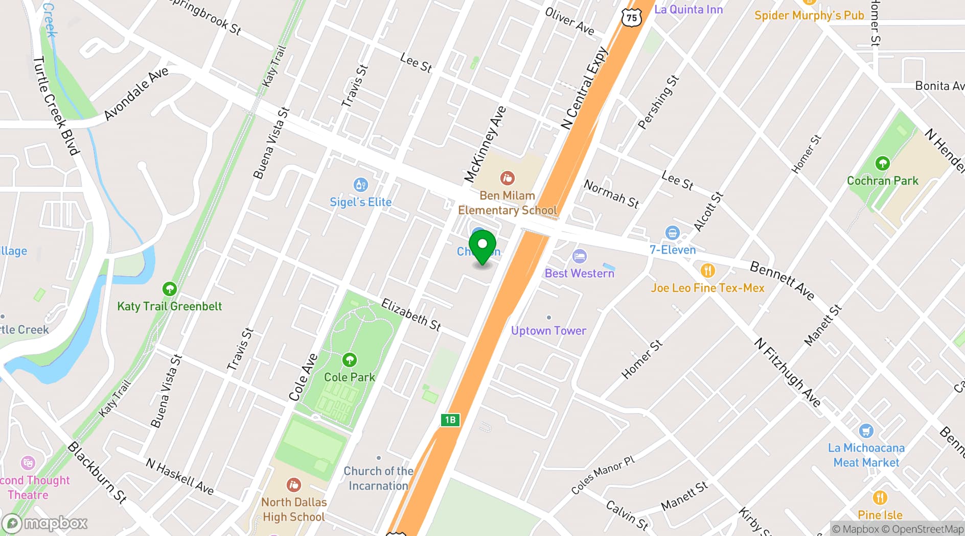 Map showing Lucid Private Offices