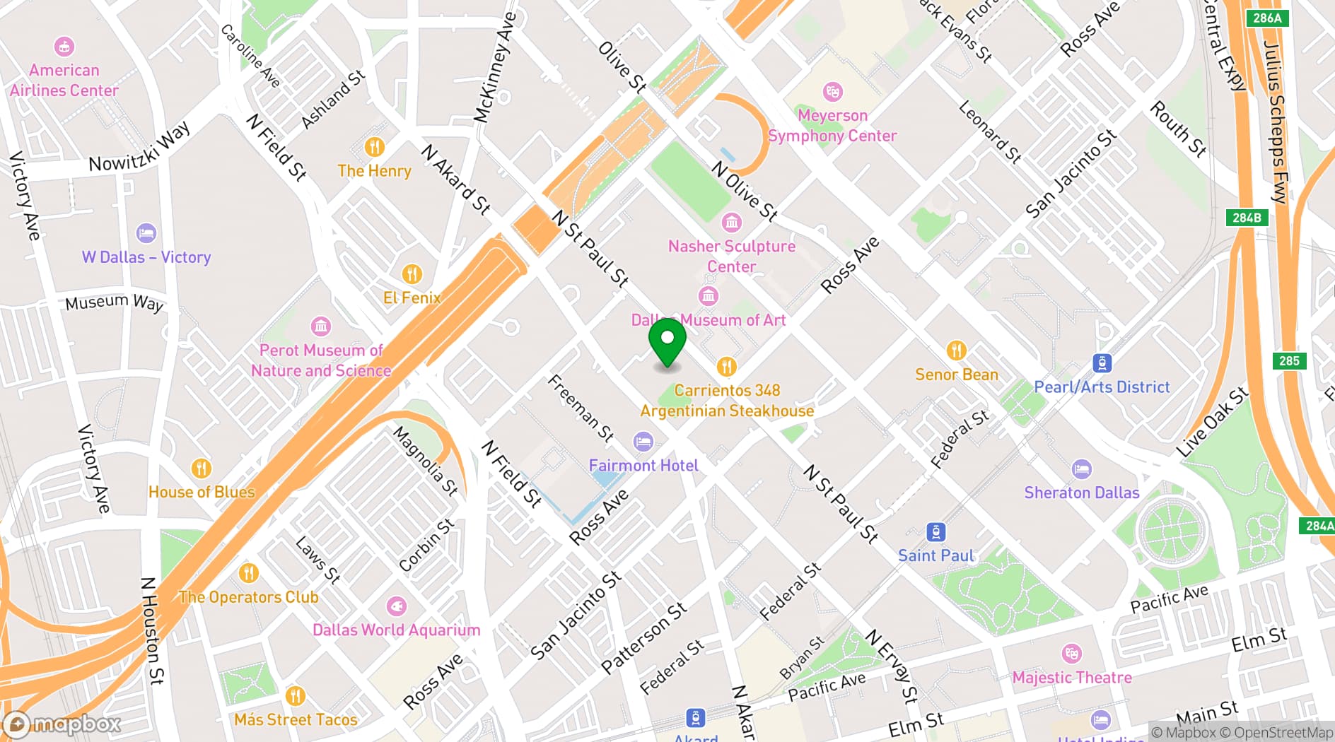Map showing Fashion Industry Gallery