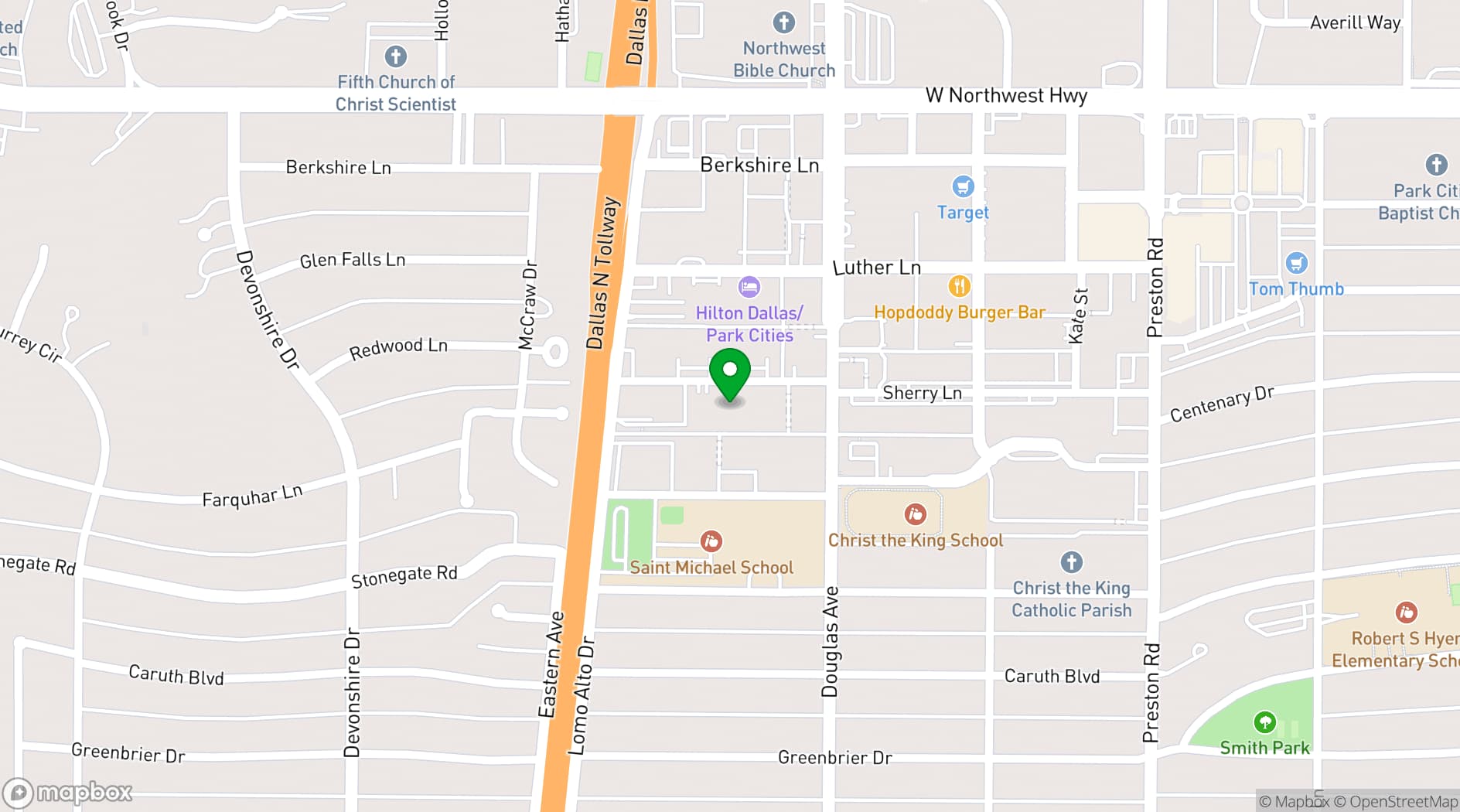 Map showing Park City Club