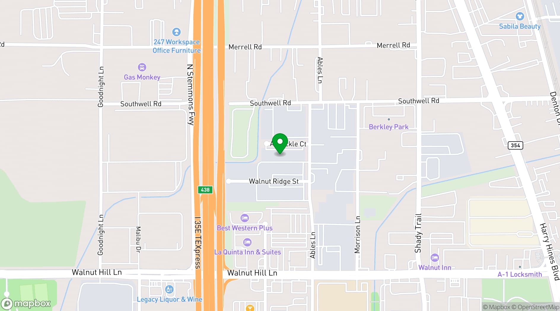 Map showing Avant Event Spaces