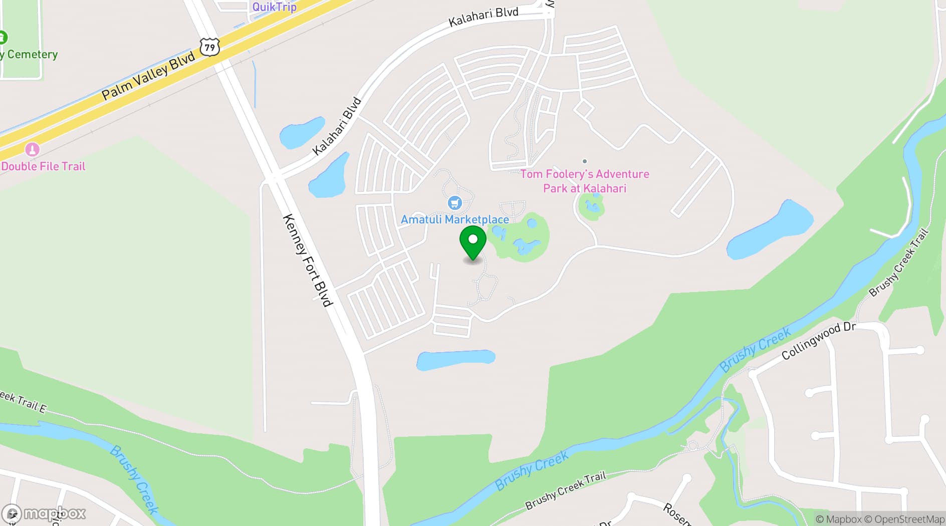 Map showing Kalahari Resort & Conventions