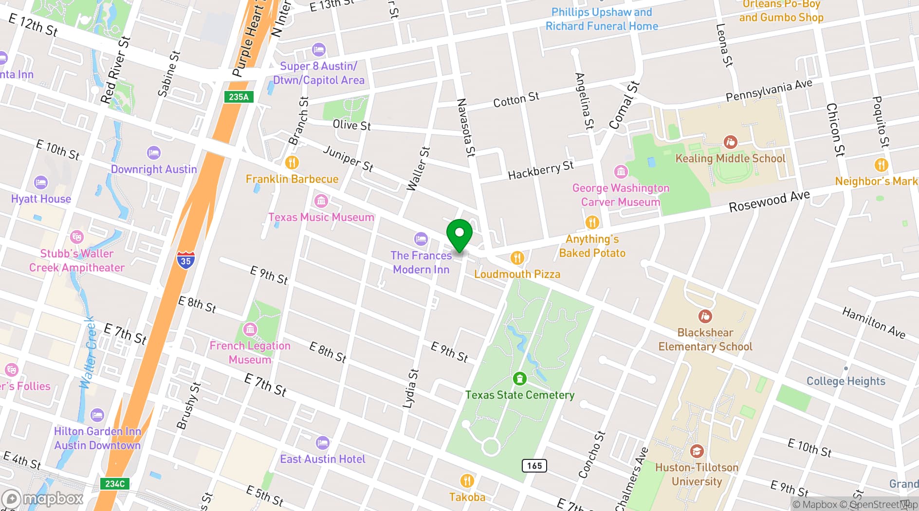 Map showing Paperboy