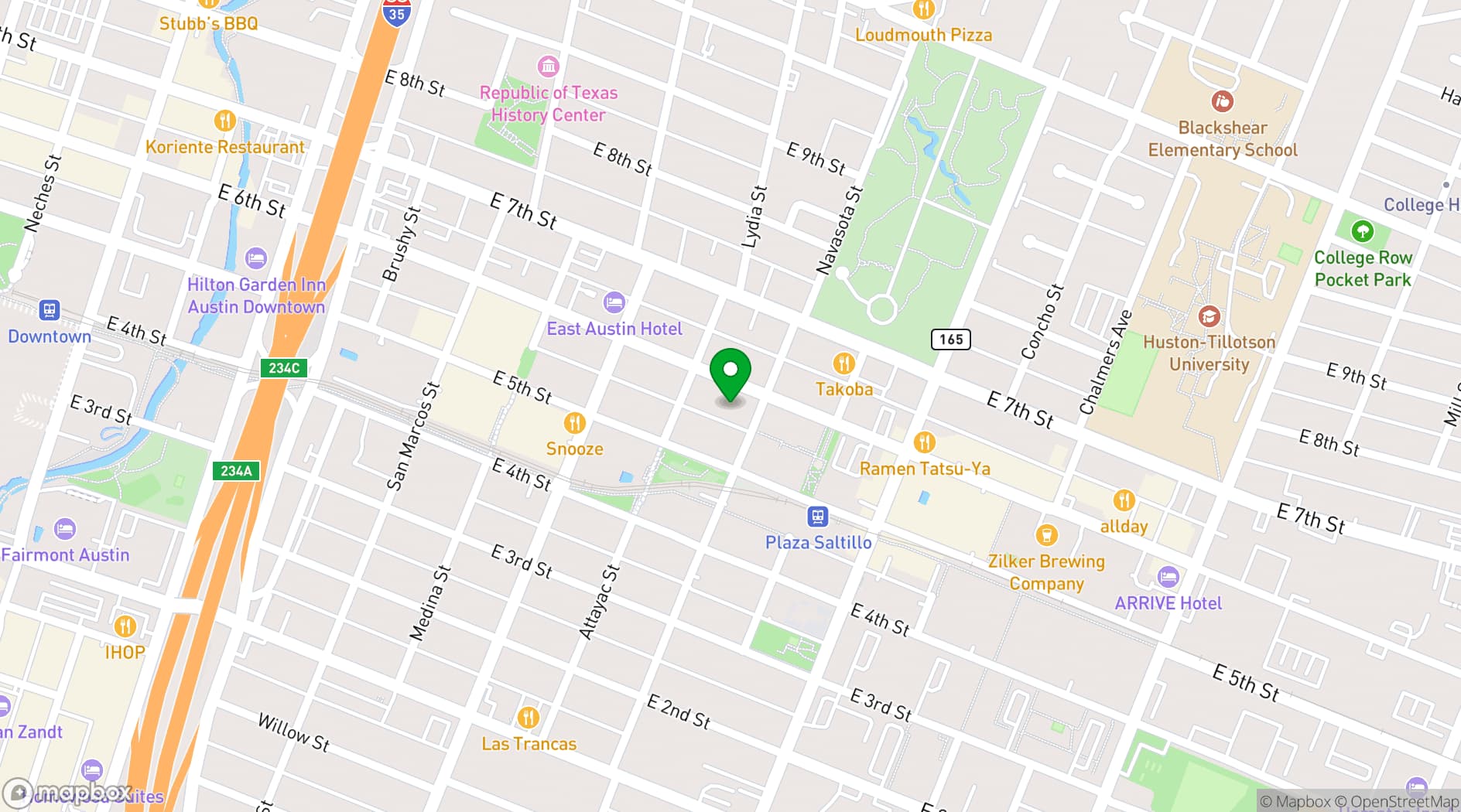 Map showing Inn Cahoots
