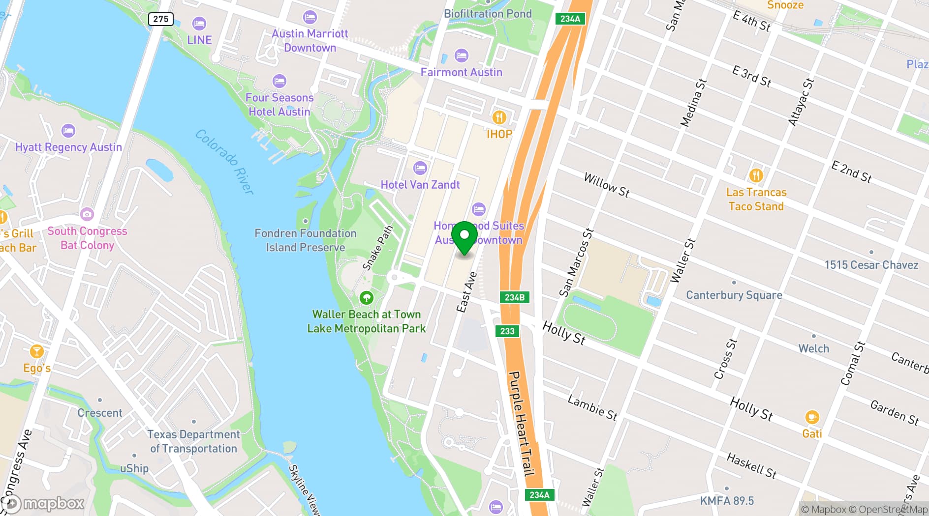Map showing Limestone Rooftop