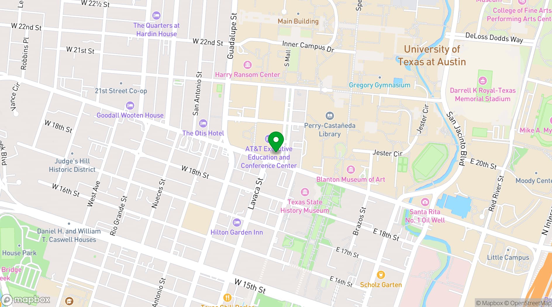Map showing The Carillon