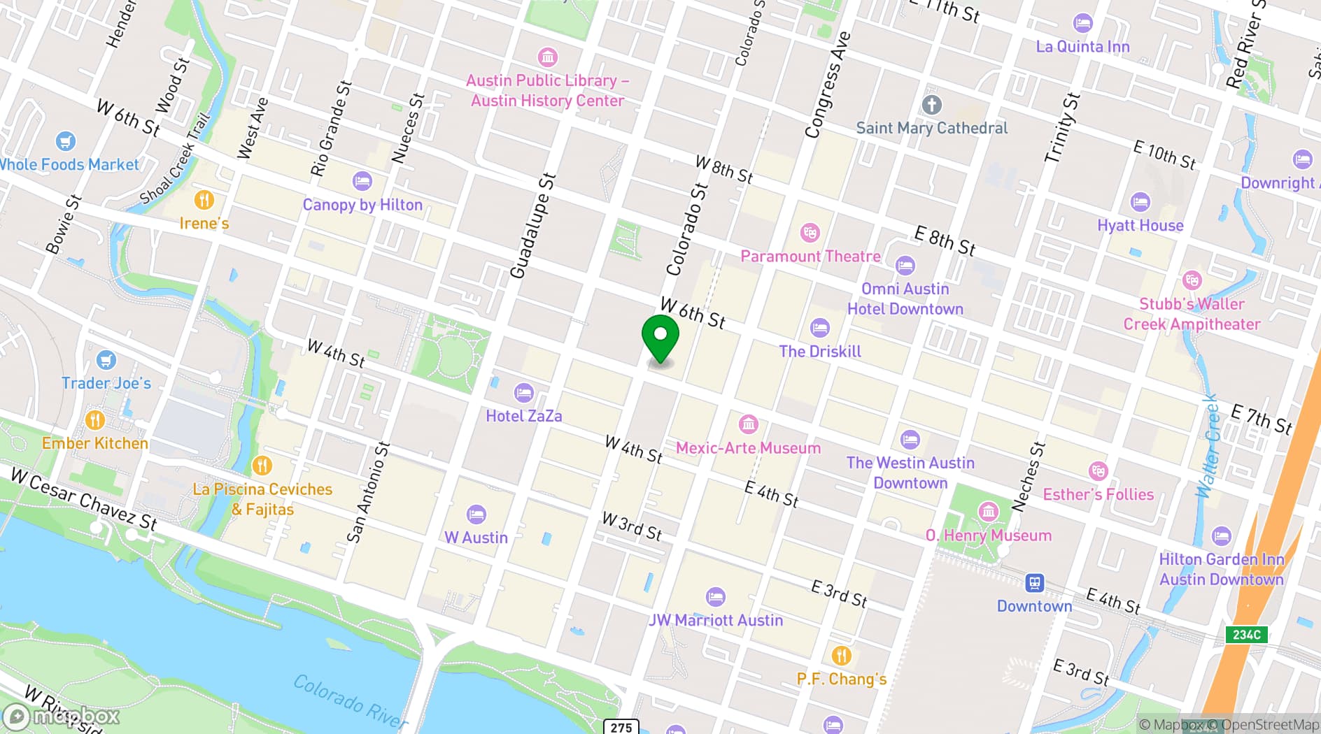 Map showing Comedor