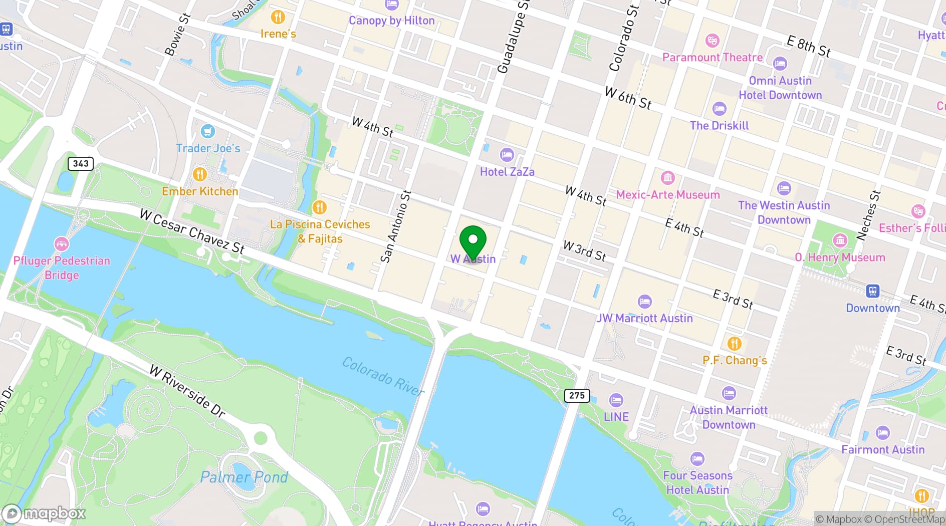 Map showing Austin City Limits Live