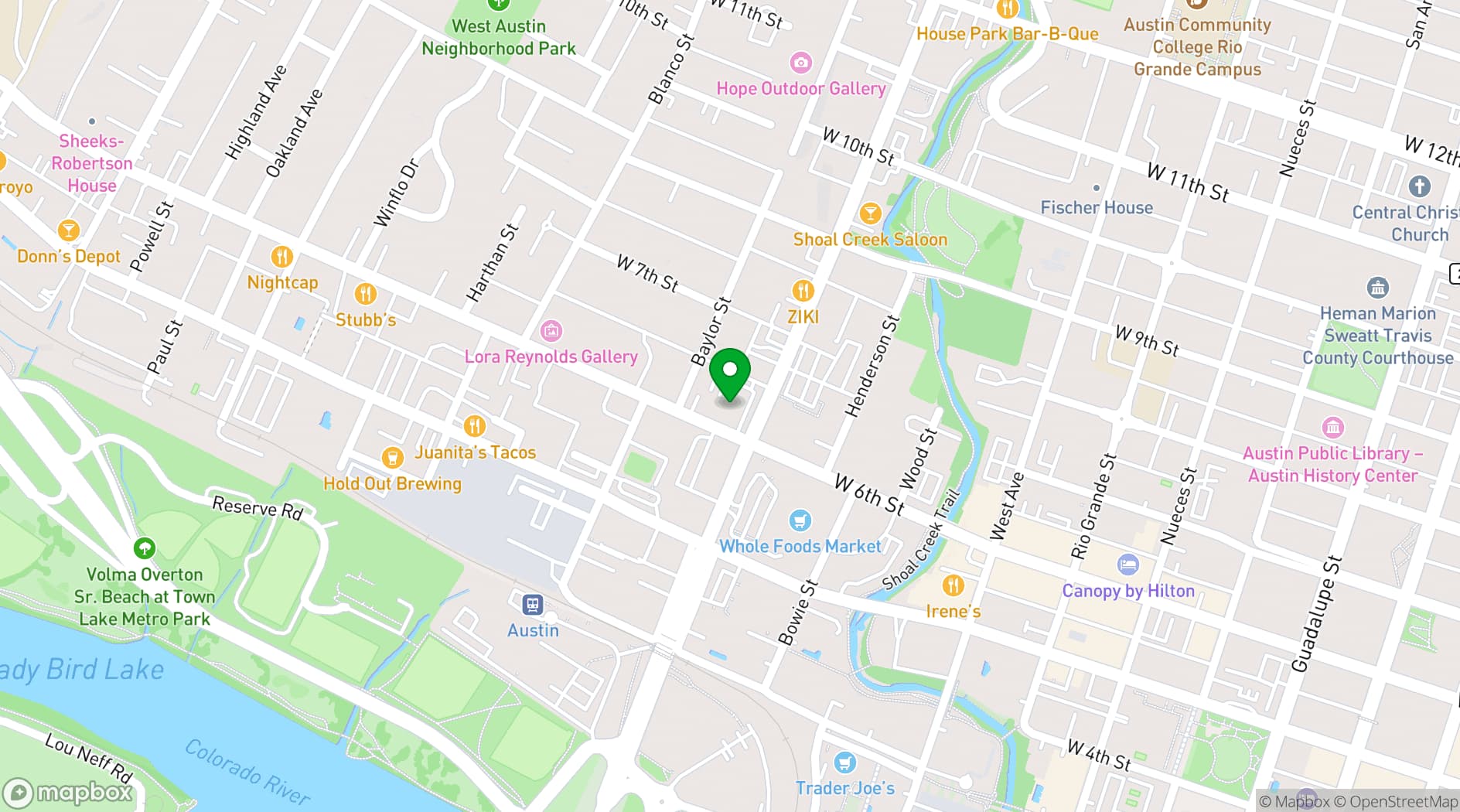 Map showing 24 Diner