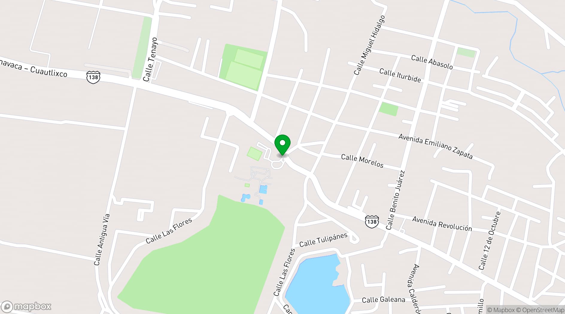 Map showing Hacienda Cocoyoc