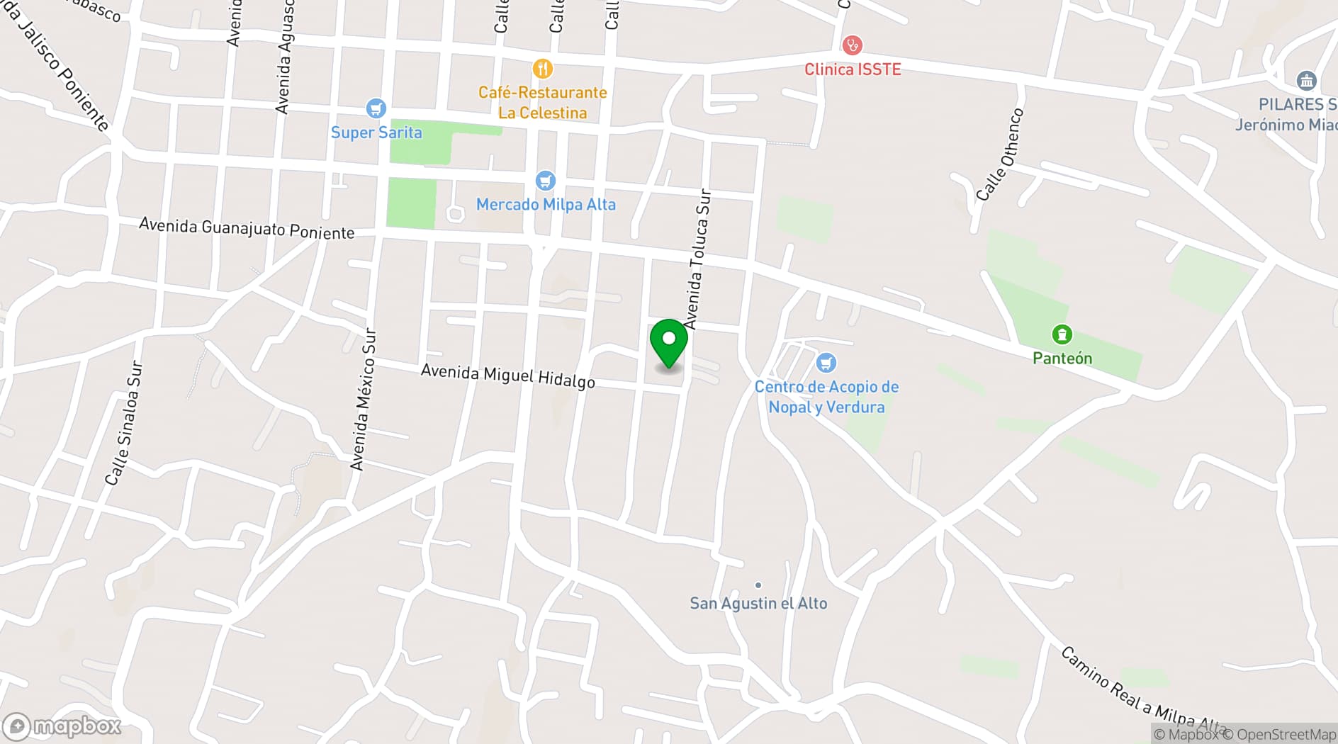 Map showing Immaculate Conception Chapel