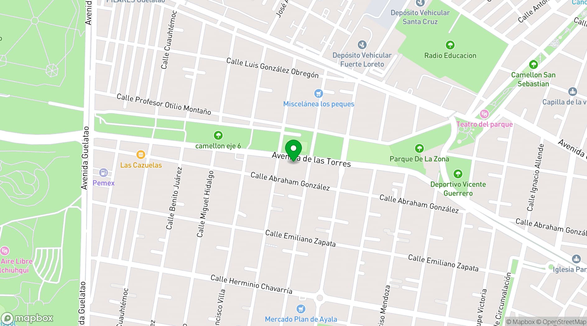 Map showing Grupo M Elite