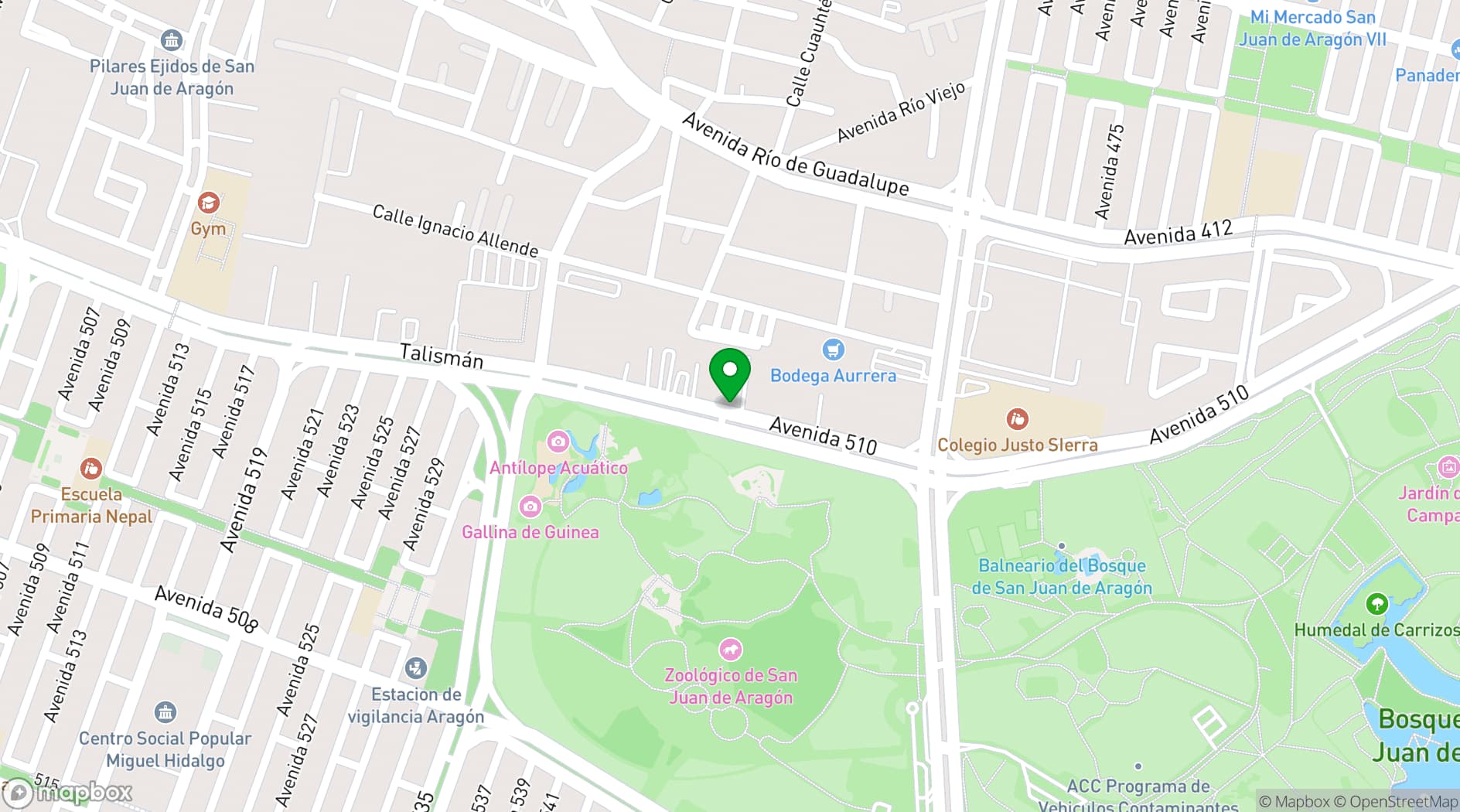 Map showing La Quinta Imperial