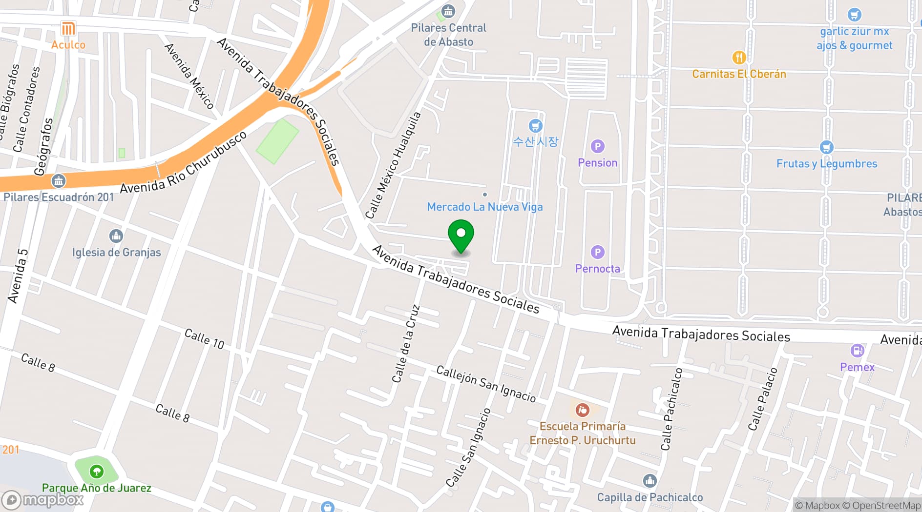 Map showing City Express by Marriott Ciudad de México Plaza Central