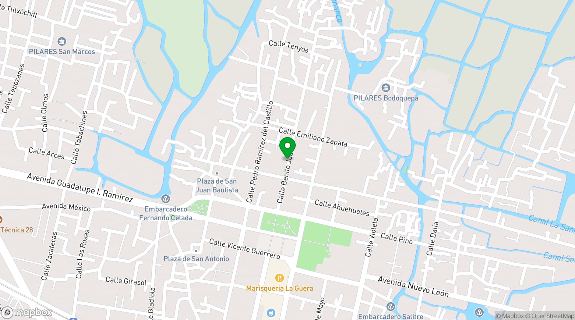 Map showing Salon Bamboo