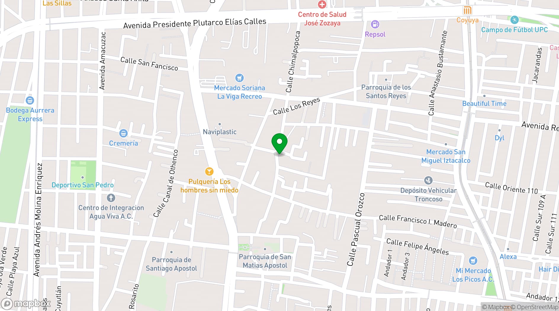 Map showing Casa de Cultura Frida Kahlo