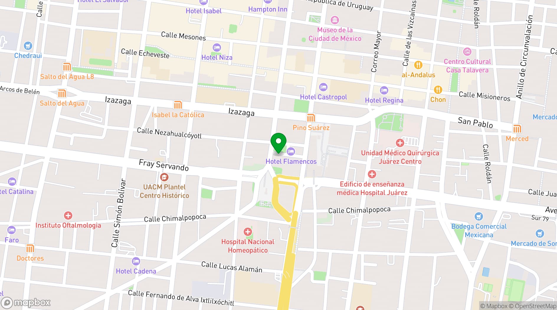 Map showing Accor Hotels