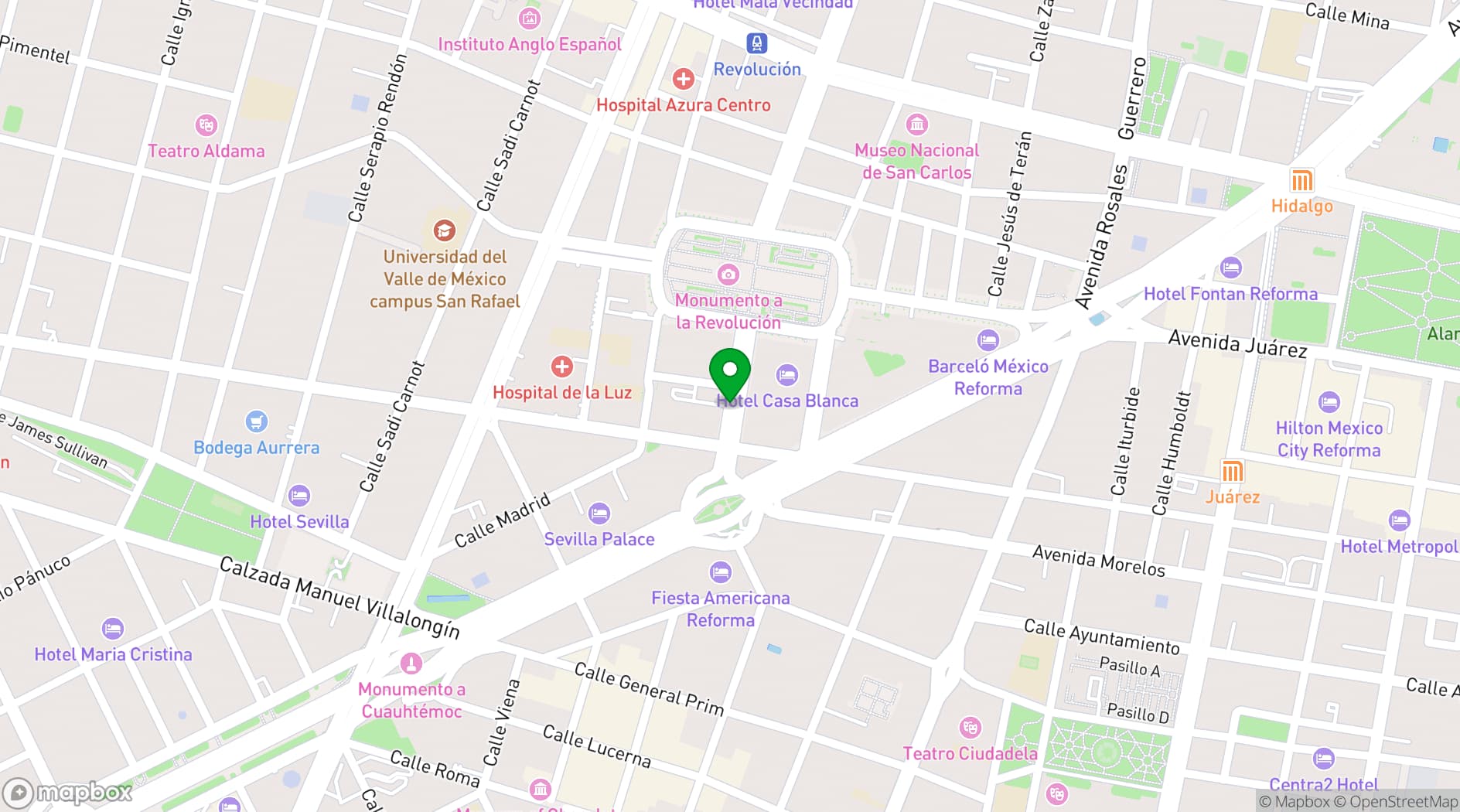 Map showing Workology