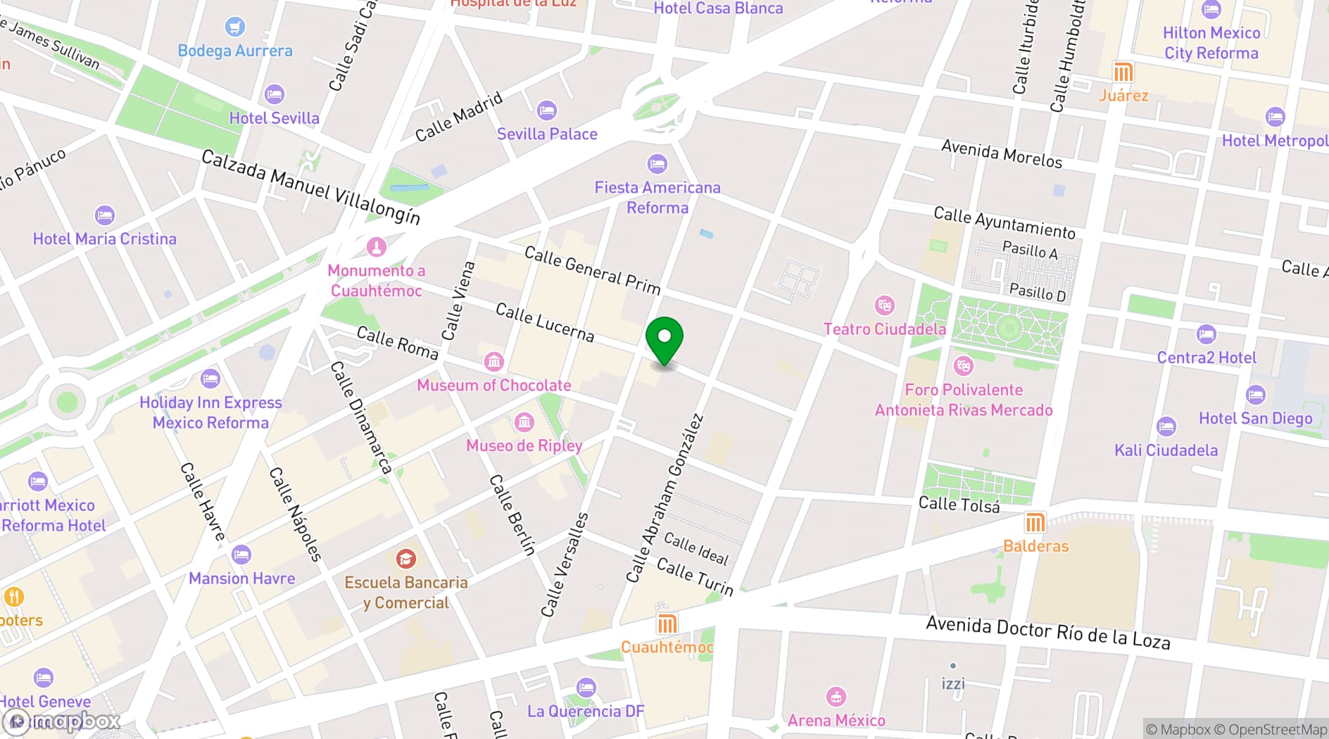 Map showing Luc 34